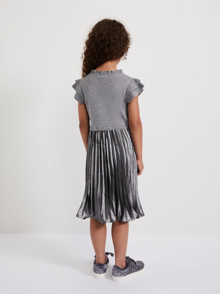 Phase Eight Silver Jayla Silver Knit Dress - Image 2 of 7