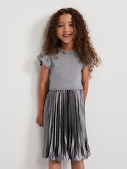 Phase Eight Silver Jayla Silver Knit Dress - Image 3 of 7