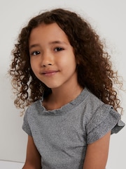 Phase Eight Silver Jayla Silver Knit Dress - Image 4 of 7