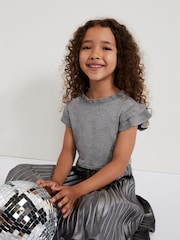 Phase Eight Silver Jayla Silver Knit Dress - Image 6 of 7