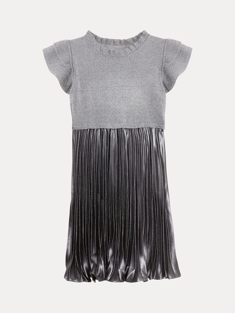 Phase Eight Silver Jayla Silver Knit Dress - Image 7 of 7