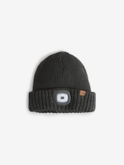 Sealskinz Heydon Waterproof Cold Weather Led Roll Cuff Black Beanie - Image 1 of 1