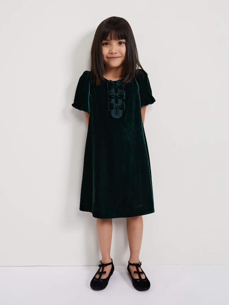 Phase Eight Green Beatrice Velvet Swing Dress - Image 1 of 7 Phase Eight Green Beatrice Velvet Swing Dress - Image 1 of 7