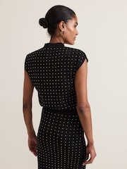 Phase Eight Black Kendall Stud Knit Jumper - Image 2 of 7