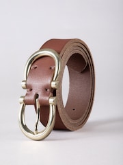 Marrón - Lakeland Leather Bowness Dual Buckle Belt - Imagen 2 de 3
