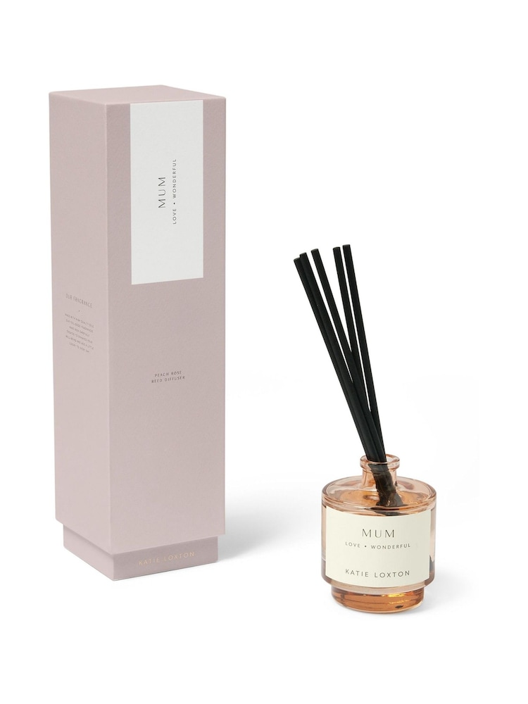 Katie Loxton Pink Mum Peach Rose and Sweet Mandarin Sentiment Reed Diffuser - Image 2 of 3