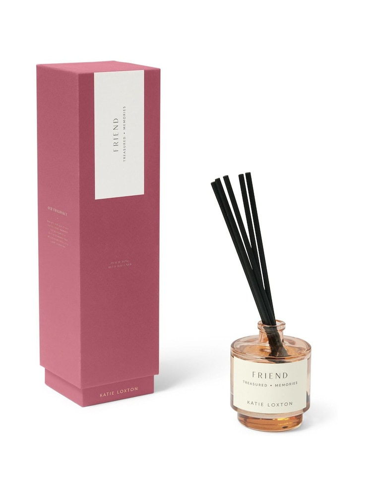 Katie Loxton Red Friend Peach Rose and Sweet Mandarin Sentiment Reed Diffuser - Image 2 of 3