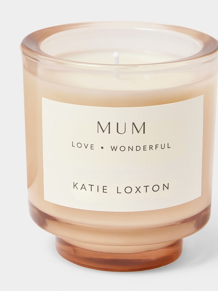 Katie Loxton Pink Mum Peach Rose and Sweet Mandarin Sentiment Candle - Image 2 of 3