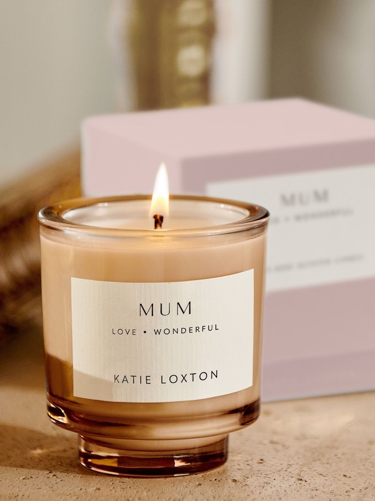 Katie Loxton Pink Mum Peach Rose and Sweet Mandarin Sentiment Candle - Image 3 of 3