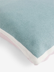 Teal Blue 50 x 50cm Two Tone Cushion - Image 6 of 6