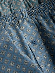 Medallion Print 4 pack Woven Pure 100% Cotton Boxers - Image 8 of 8