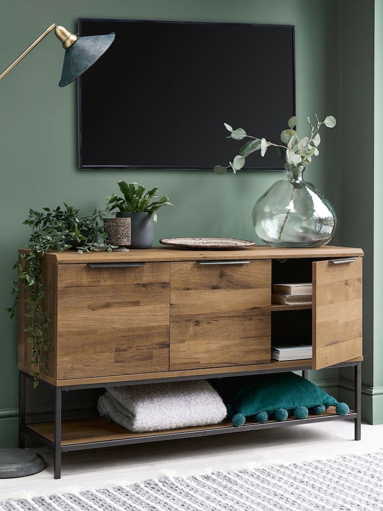Dark Bronx Oak Effect TV Unit - Image 1 of 5