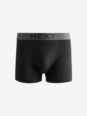 Black Stripe 4 pack 100% Cotton Trunks - Image 2 of 4