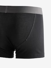 Black Stripe 4 pack 100% Cotton Trunks - Image 3 of 4