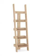 Light Bronx Oak Effect Narrow Ladder Shelving - Image 7 of 8