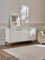 Light Isla Mango Wood Textured Front Large Sideboard - Image 2 of 9