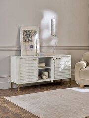 Light Isla Mango Wood Textured Front Large Sideboard - Image 3 of 9