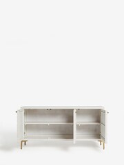 Light Isla Mango Wood Textured Front Large Sideboard - Image 6 of 9