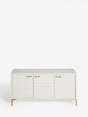 Light Isla Mango Wood Textured Front Large Sideboard - Image 8 of 9