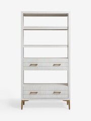 Light Isla Mango Wood Textured Front Storage Shelf - Image 5 of 7