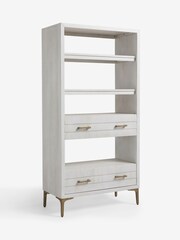 Light Isla Mango Wood Textured Front Storage Shelf - Image 6 of 7
