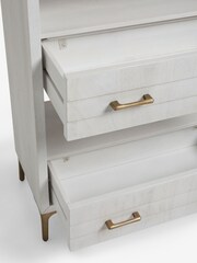 Light Isla Mango Wood Textured Front Storage Shelf - Image 7 of 7
