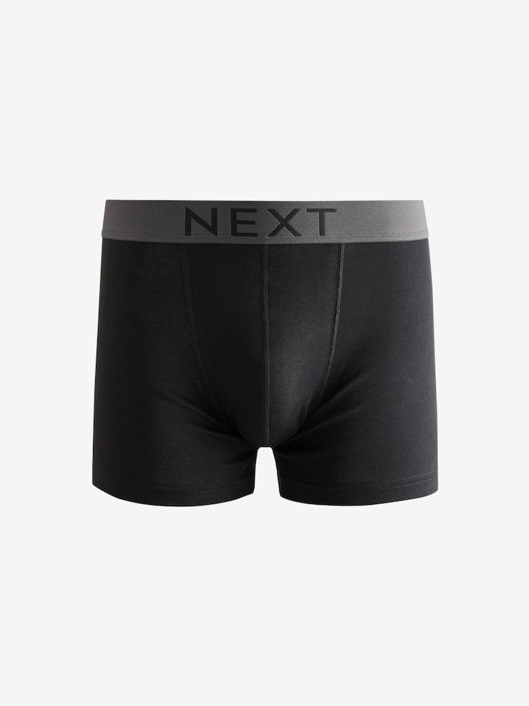 Black 10 pack 100% Cotton Trunks - Image 2 of 4