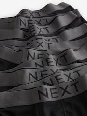 Black 10 pack 100% Cotton Trunks - Image 4 of 4