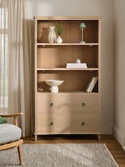 Light Natural Soild Mango Wood Bookcase Shelf - Image 3 of 8
