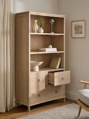 Light Natural Soild Mango Wood Bookcase Shelf - Image 5 of 8