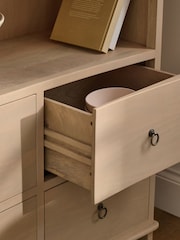 Light Natural Soild Mango Wood Bookcase Shelf - Image 7 of 8