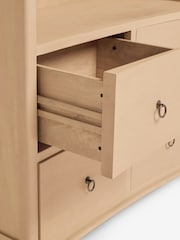 Light Natural Sadie Soild Mango Wood Bookcase Bookcase Shelf - Image 9 of 9