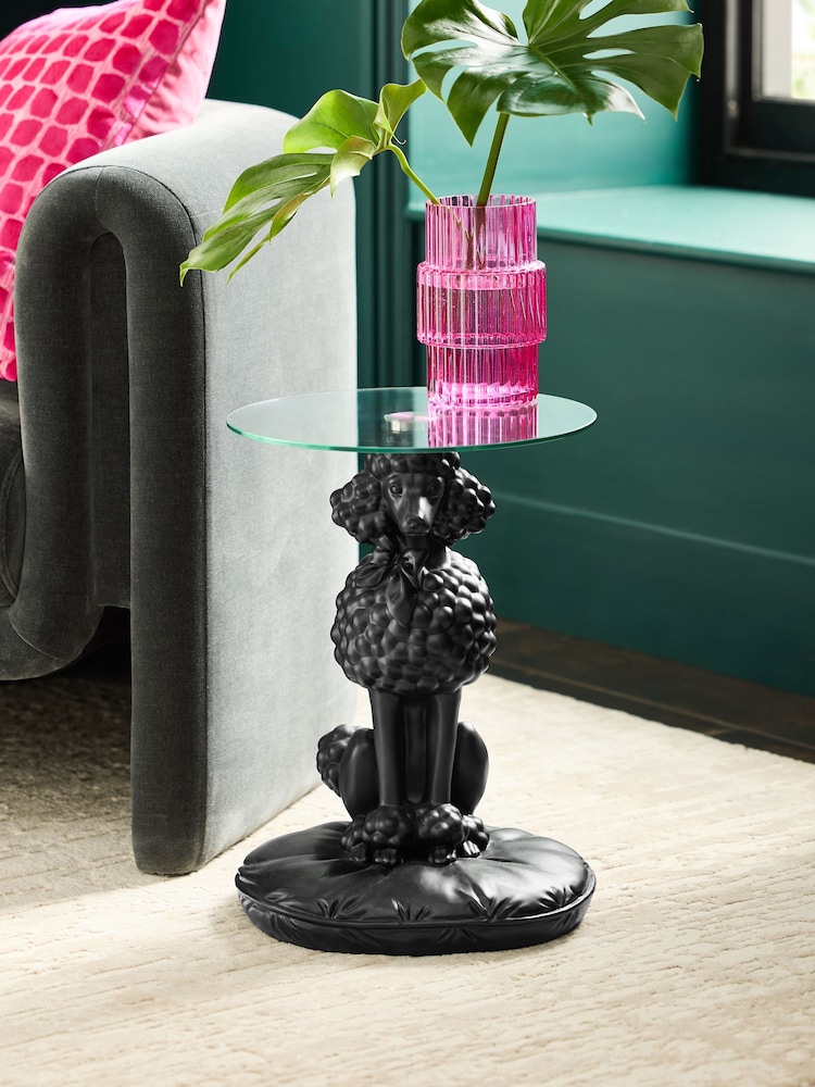 Black Patricia Poodle Shaped Side Table - Image 1 of 4