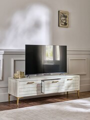 Light Isla Mango Wood Textured Front Up to 60 inch TV Unit - Image 3 of 10