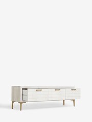 Light Isla Mango Wood Textured Front Up to 60 inch TV Unit - Image 7 of 10