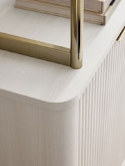 White Emilie Oak Effect Storage Ladder Shelf - Image 9 of 9