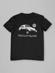 All + Every Black Volkswagen Beetle Spray Paint Mens 100% Cotton T-Shirt - Image 3 of 4