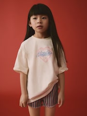Ecru White Blondie Oversized Band License 100% Cotton T-Shirt (3-16yrs) - Image 2 of 7