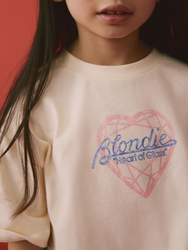 Blanc écru - T-shirt Blondie Oversized Band License 100% coton (3-16ans) - Image 3 of 7
