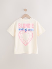 Ecru White Blondie Oversized Band License 100% Cotton T-Shirt (3-16yrs) - Image 5 of 7