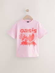 Pink - Oversized Oasis License Band T-Shirt (3-16yrs) - Bild 1 von 4