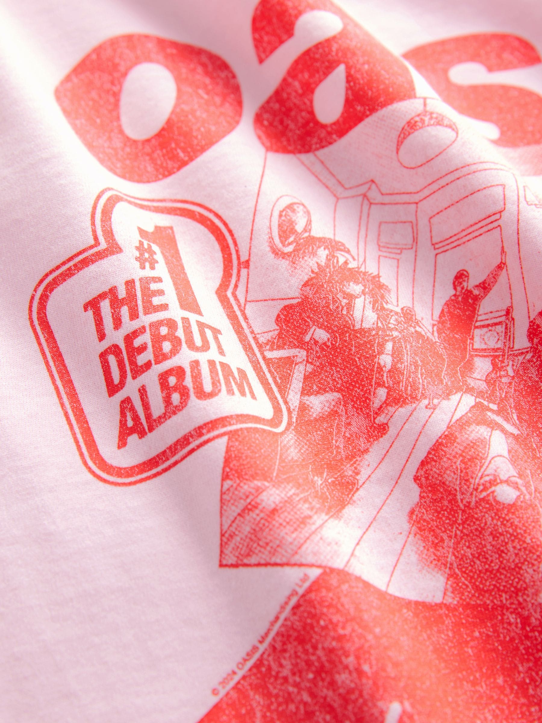 Buy Pink Oversized Oasis License Band T-Shirt (3-16yrs) from