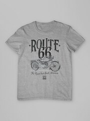 All + Every Grey Route 66 Building America Mens T-Shirt - Image 3 of 4