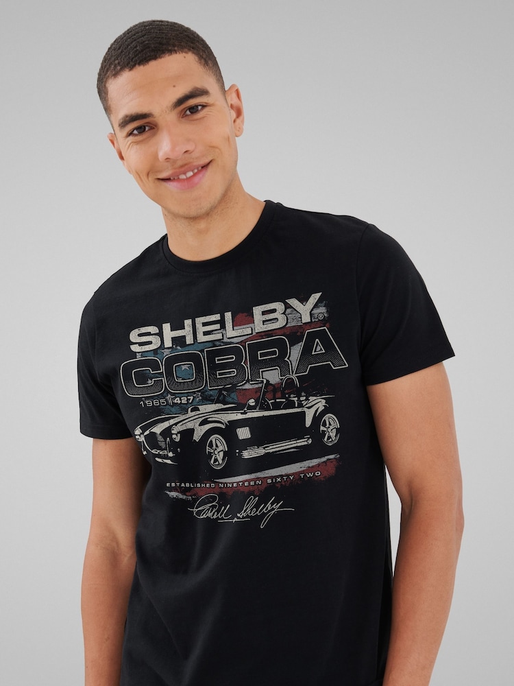 All + Every Black Shelby Cobra 1965 Est 1962 Mens 100% Cotton T-Shirt - Image 1 of 5