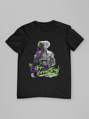 All + Every Black E.T. The Extra Terrestrial Retro Signature Mens 100% Cotton T-Shirt - Image 3 of 4