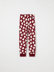 Polarn O Pyret Red Hearts Red Organic Cotton Valentines Heart Pyjamas - Image 3 of 6