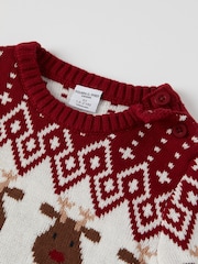 Czerwony - Sweter Polarn O. Pyret na Boże Narodzenie z bawełny organicznej - Image 4 of 5
