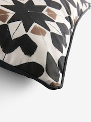 Monochrome Printed Tile Indoor Outdoor Cushion - Image 7 of 7