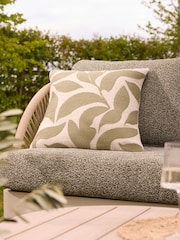 Sage Green Indoor Outdoor Leaf Cushion - Image 1 of 2