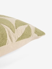 Sage Green 50 x 50cm Indoor Outdoor Leaf Cushion - Image 5 of 5